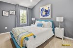 Second bedroom renders a queen-sized, memory foam mattress -second floor-